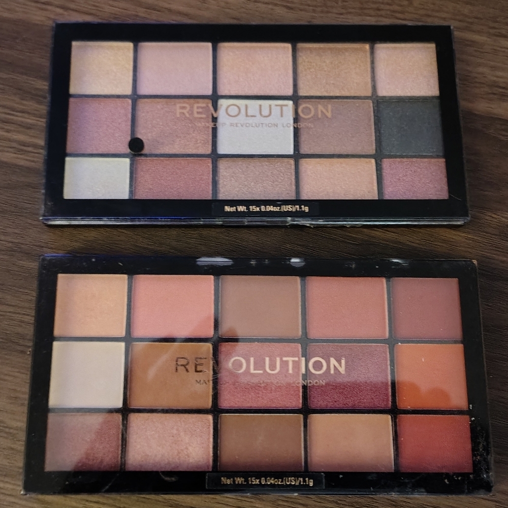 Both Revolution Reloaded Newtrals2 and Affection Eyeshadow Palettes